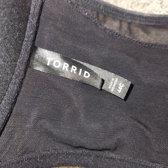 Torrid Black Mesh Detail Bra - Picture 8 of 8